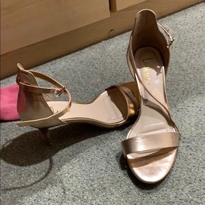 Lulu fashion gold heels